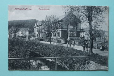 Ansichtskarte AK Georgenthal 1905-1915 Querstrasse Häuser Ortsansicht Architektur Thüringen